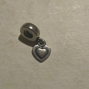 Retired Pandora dangle heart charm